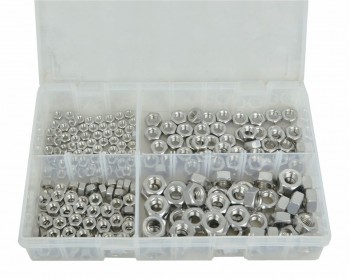 Assorted A2 Grade Stainless Steel Nuts (250)